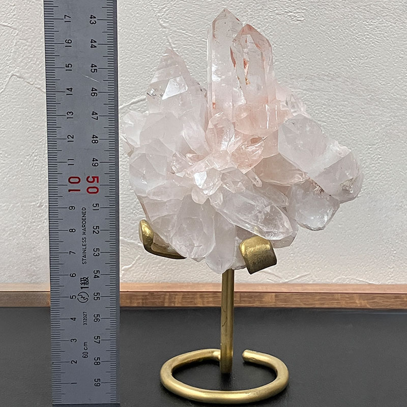 ヒマラヤ水晶　原石　台付 高品質]インド/ダーラ産ヒマラヤ水晶原石ナチュラルポイント/ダーラ